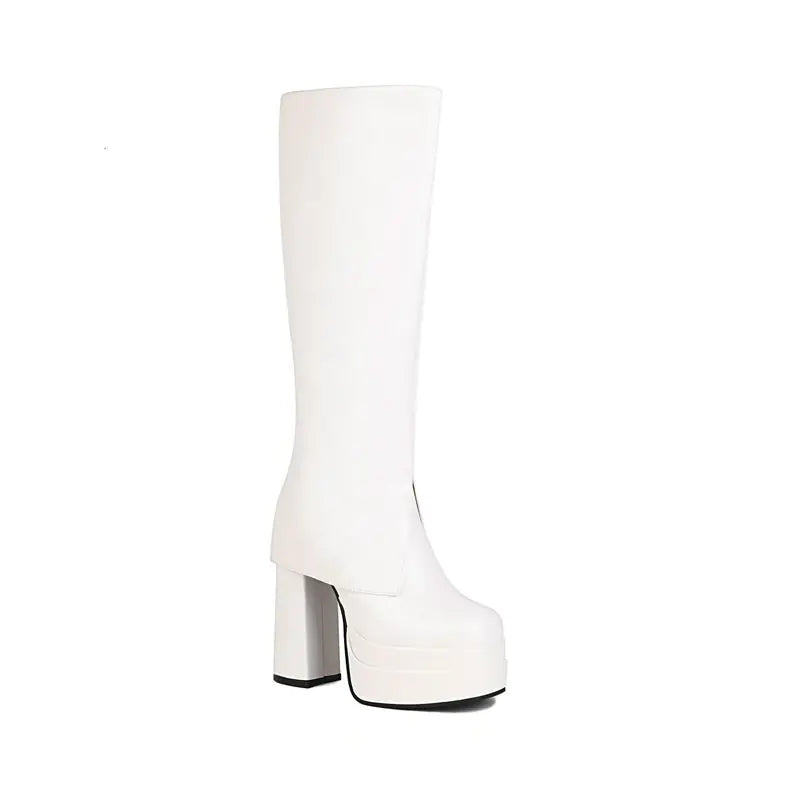 Elevated Chic Knee-High Platform Boots