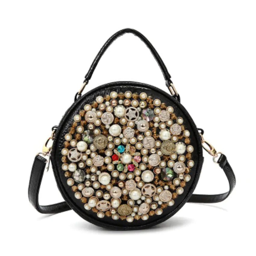 Pearl Round Makeup Bag