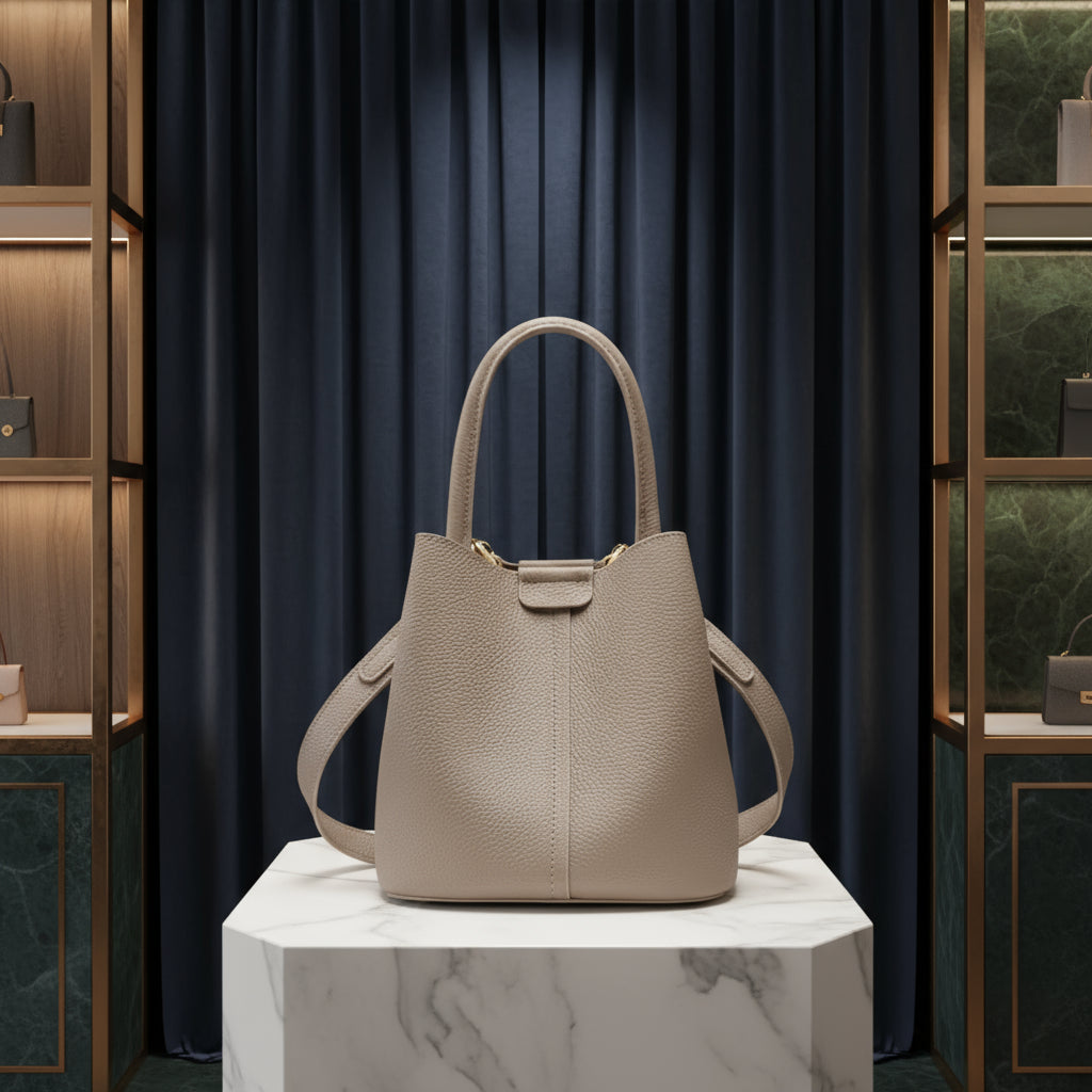 Elegant Crossbody Bucket Bag
