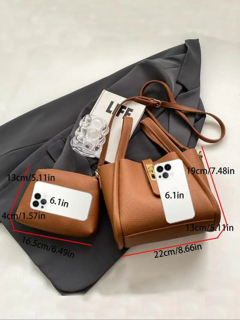 LUXE Leather Bucket Bag