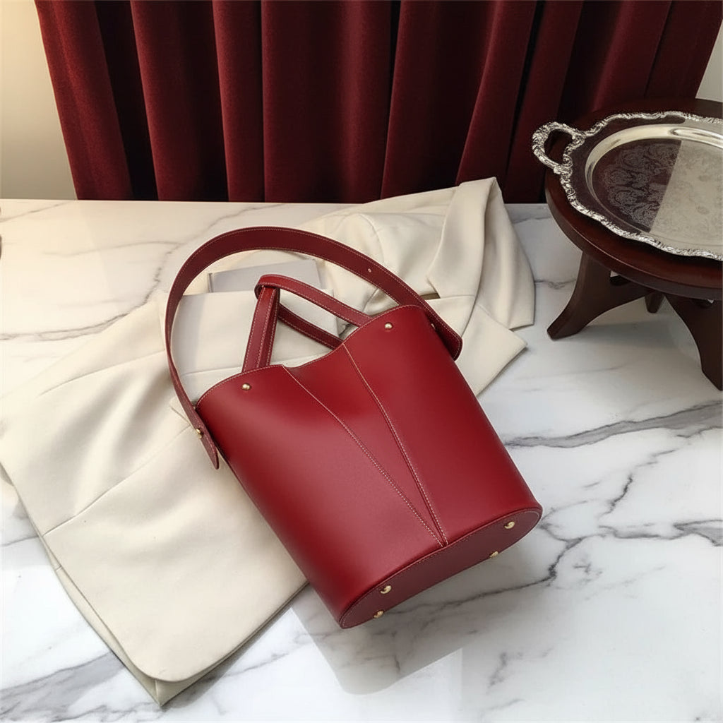Women's Casual Large Capacity Handheld Bucket Bag