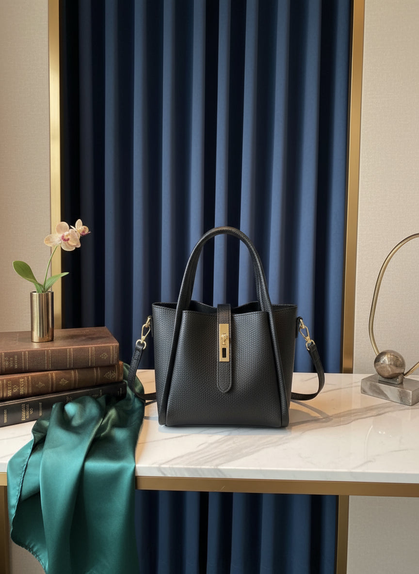 LUXE Leather Bucket Bag