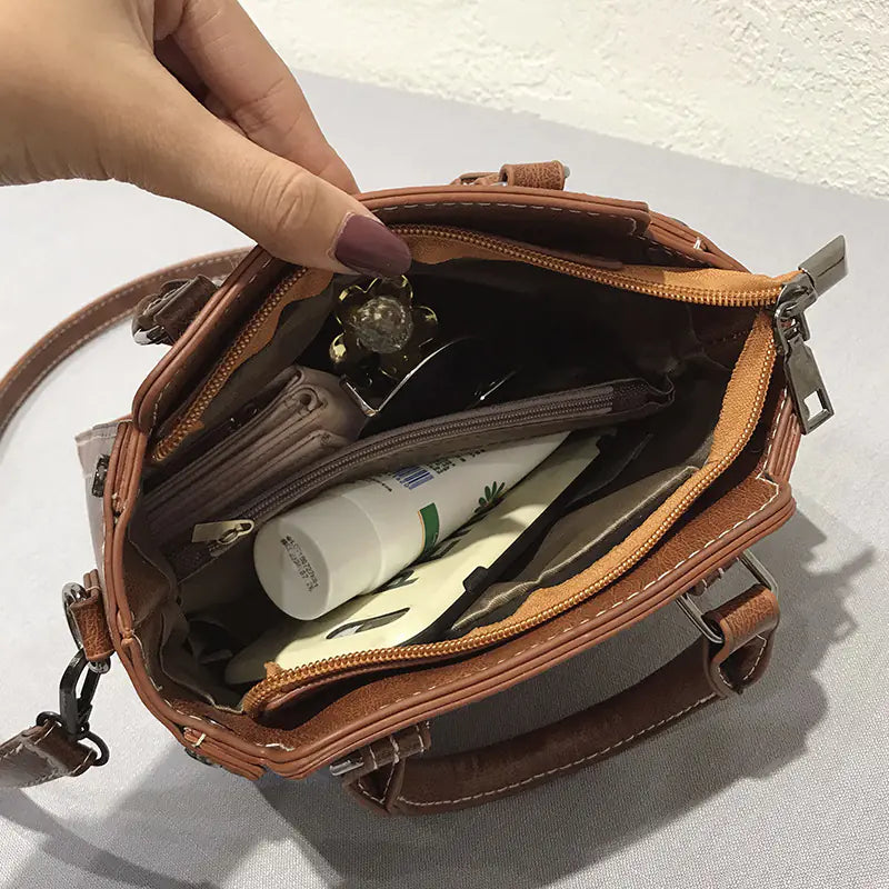 Retro Korean Style Handheld Crossbody Bag