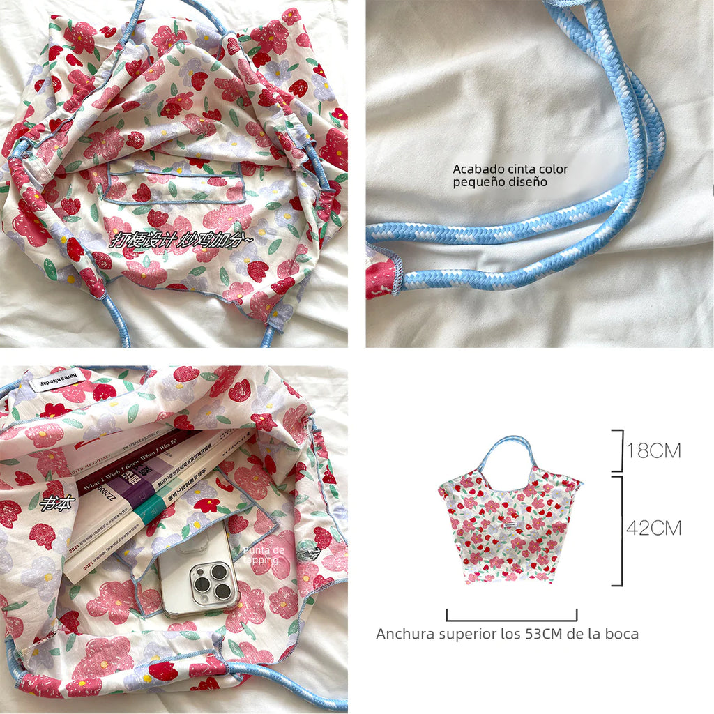 Floral Canvas Eco bag