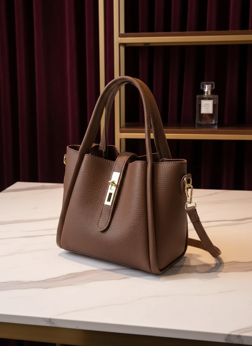 LUXE Leather Bucket Bag