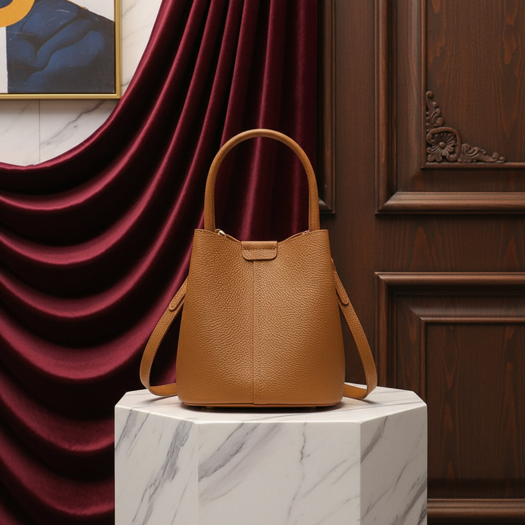 Elegant Crossbody Bucket Bag