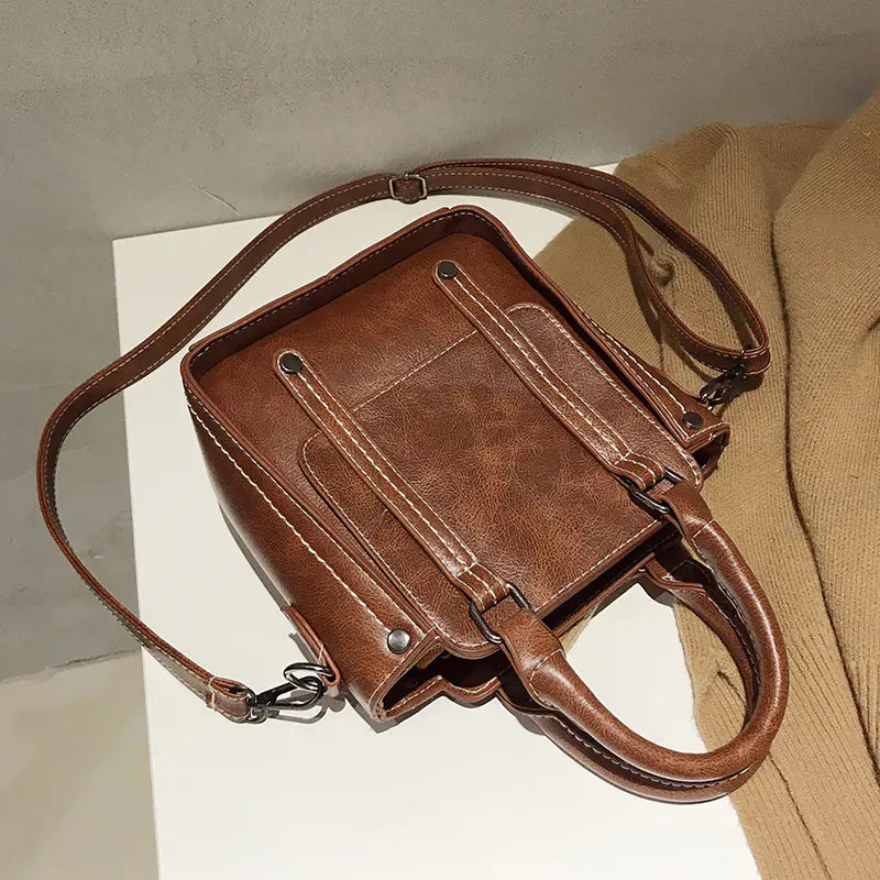 Retro Korean Style Handheld Crossbody Bag