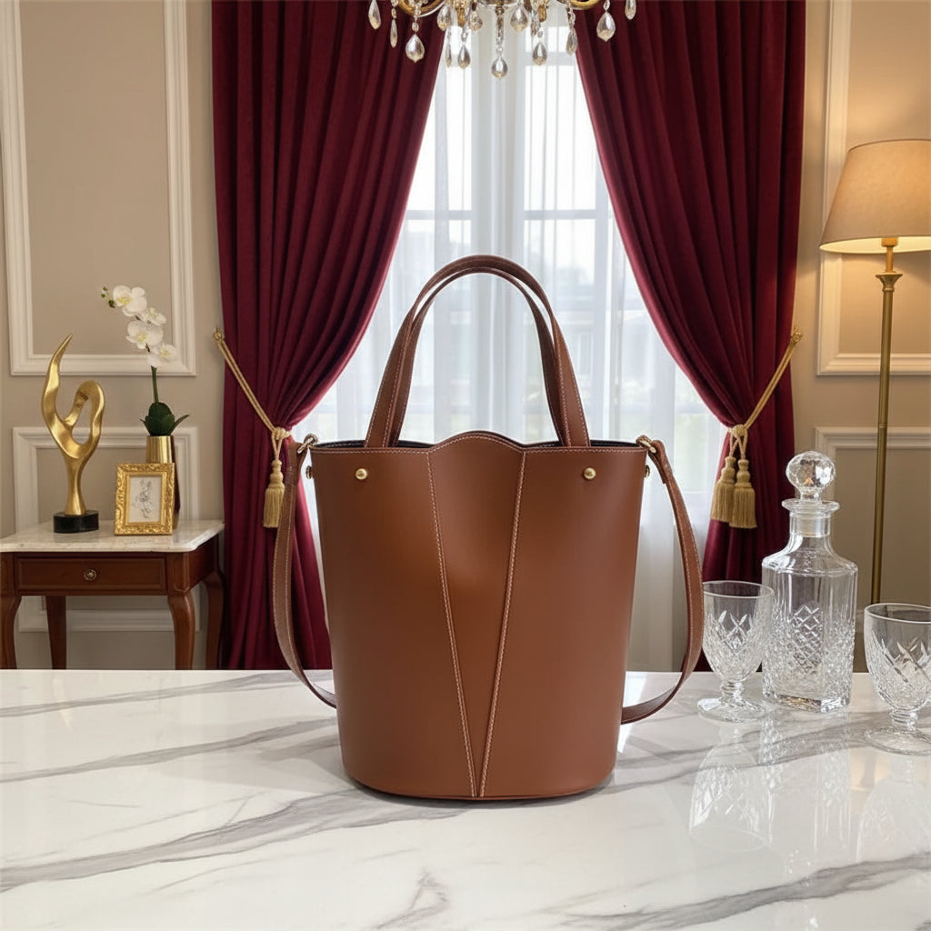 Women's Casual Large Capacity Handheld Bucket Bag