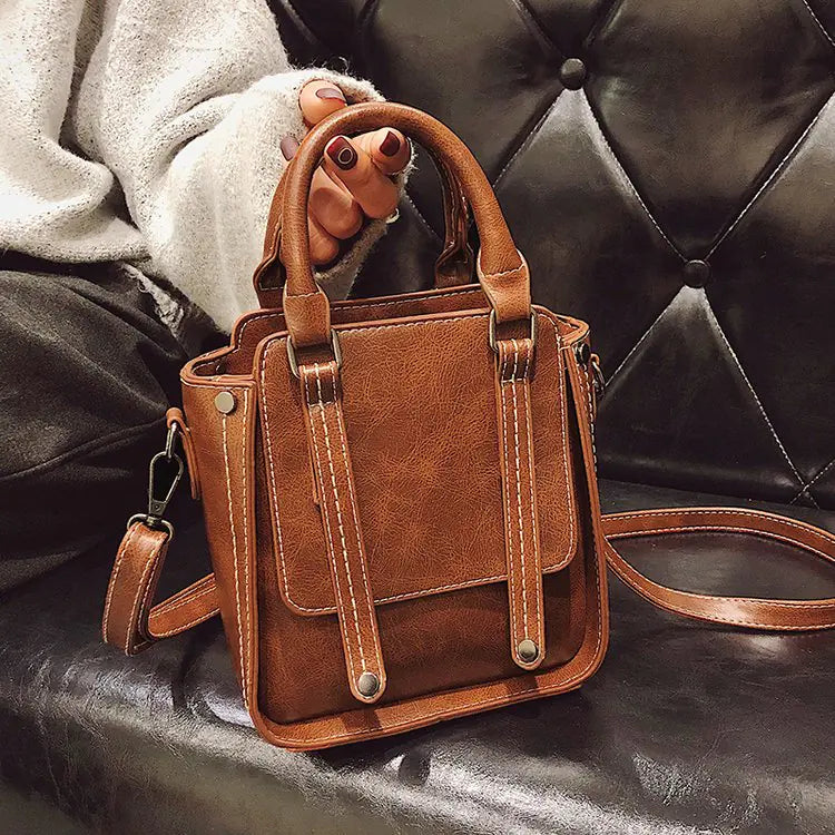 Retro Korean Style Handheld Crossbody Bag